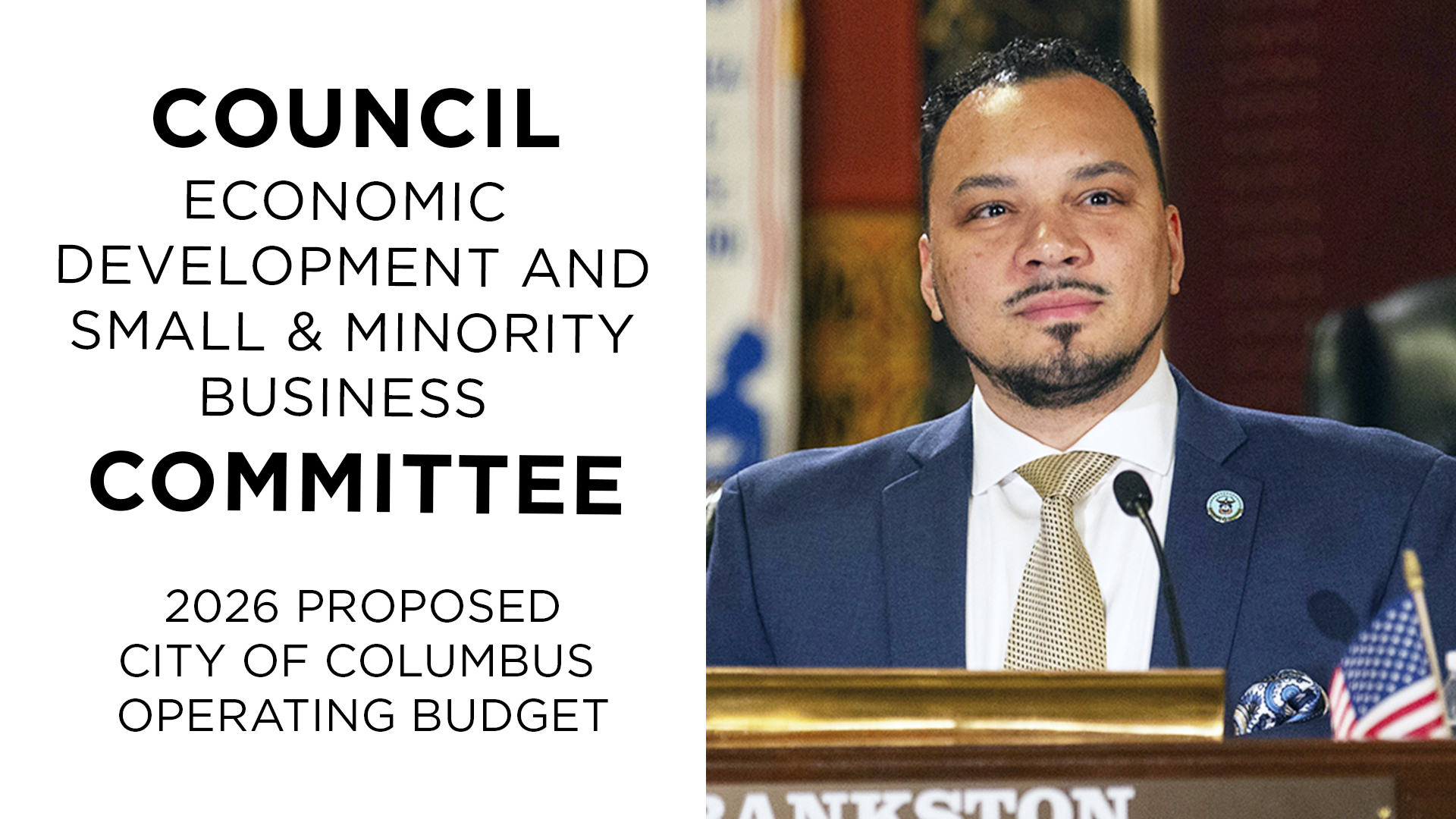2026 Proposed City of Columbus Budget: Economic Development & Small Business Budget Hearing
