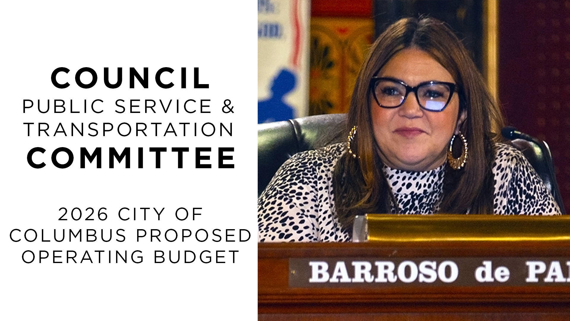 2026 Proposed City of Columbus Budget:Public Service & Transportation