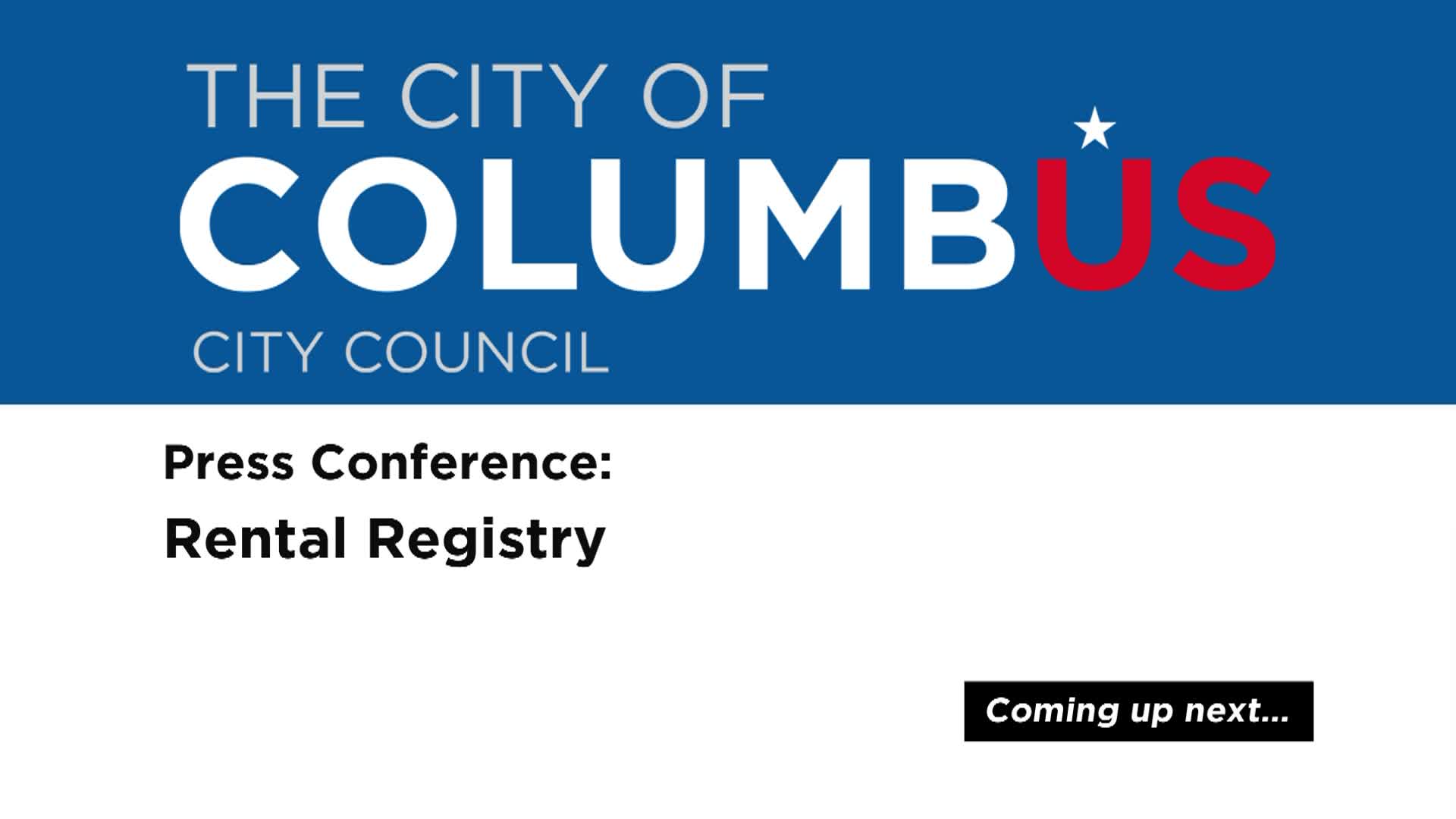 Press Conference: Rental Registry