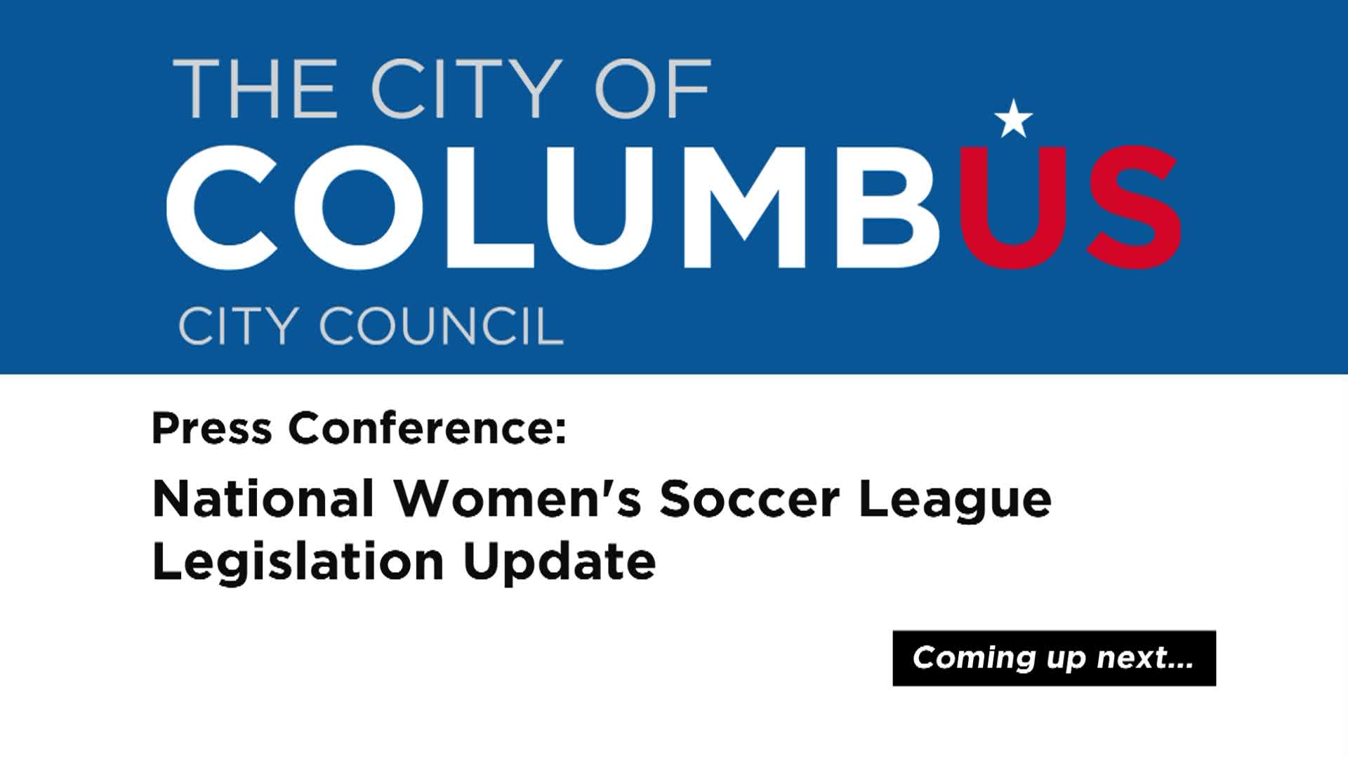 Press Conference:  NWSL Legislation Update