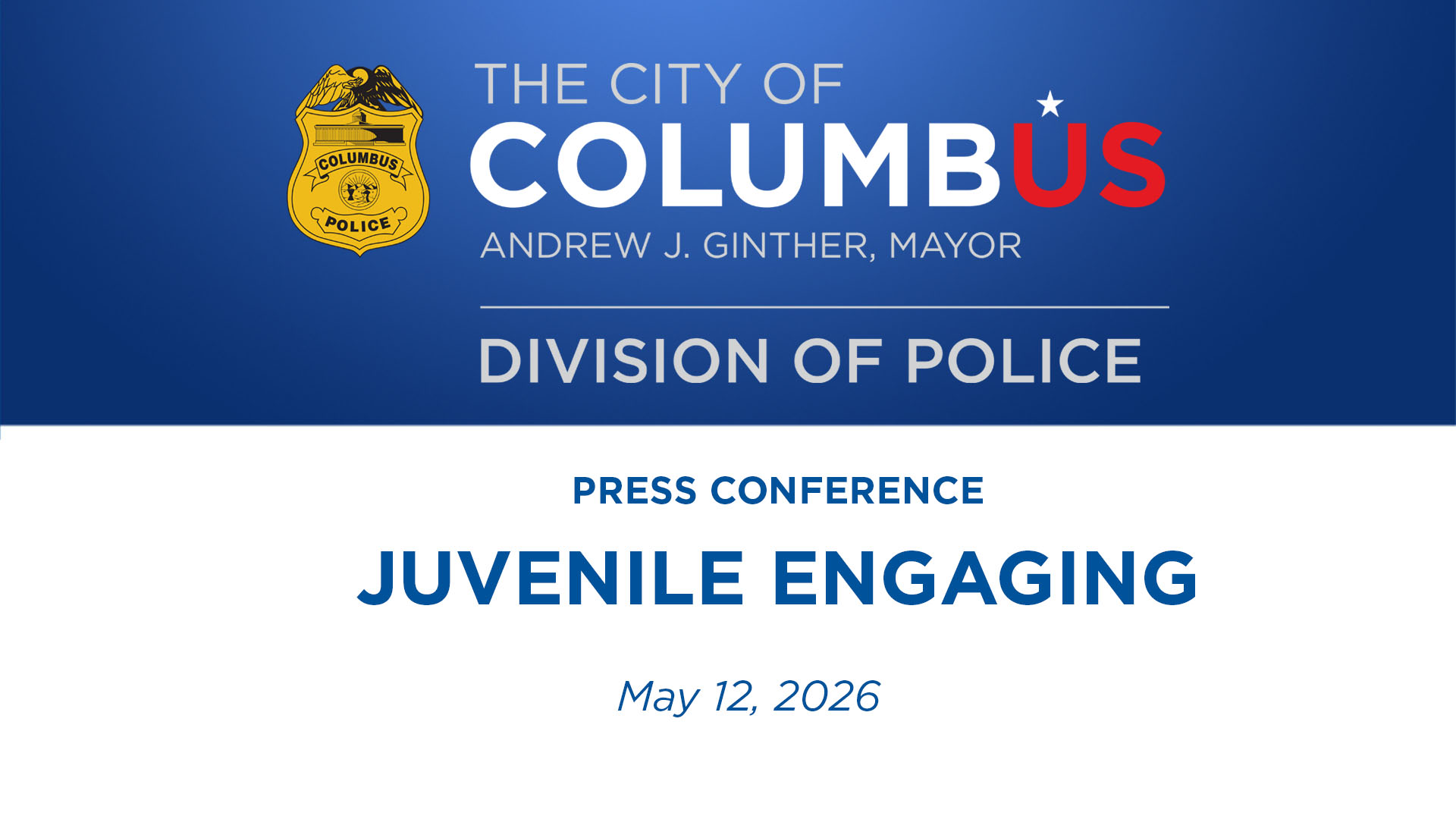 Press Conference: Juvenile Engaging