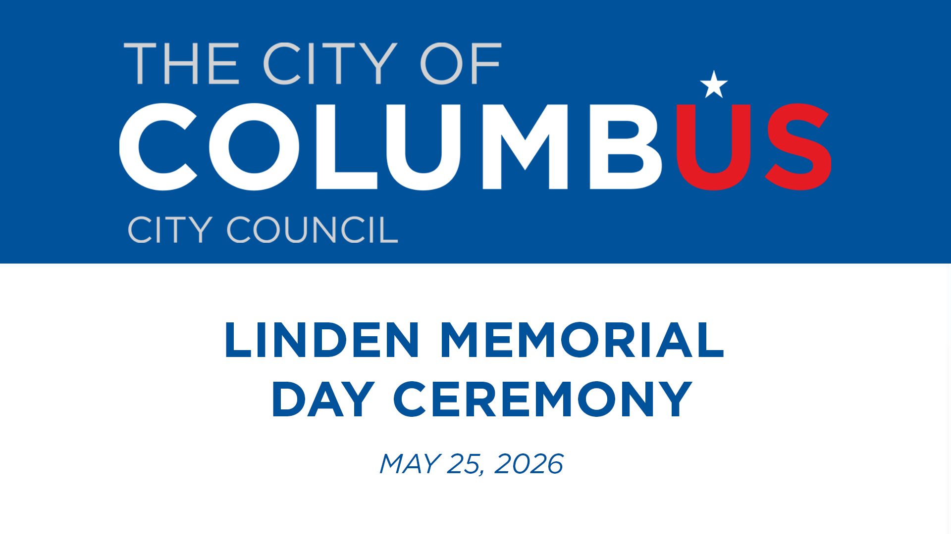 Linden Memorial Day Ceremony