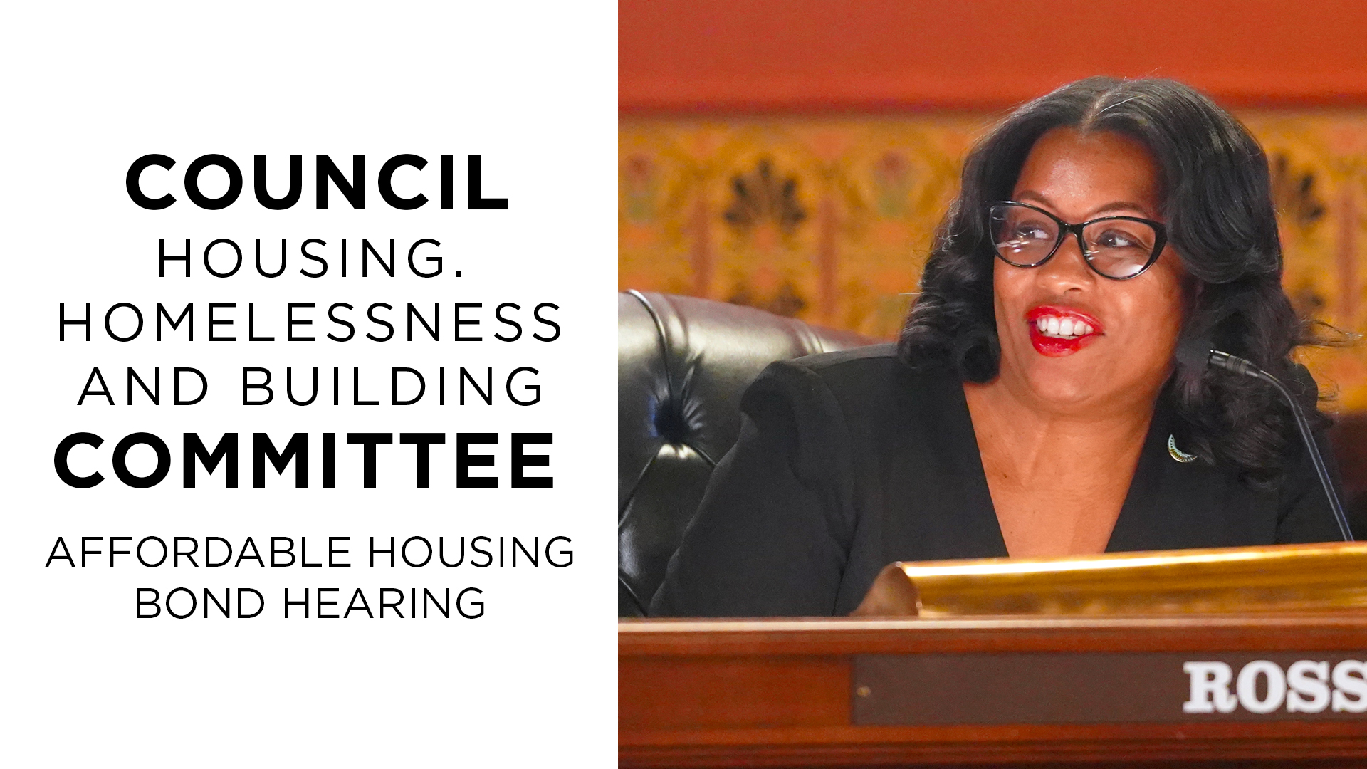 Council Housing, Homelessness and Building Cmte.: Affordable Housing Bond